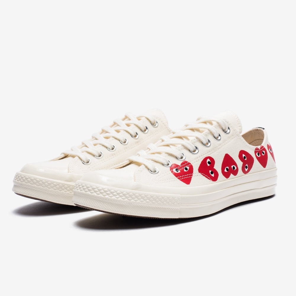 Converse X CDG Play Multi Heart Chuck Taylor All Star ‘70 Low Sz. 6M/8W